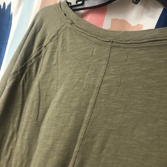 NWOT We the Free / Free People Arden Tee in Washed Army Size Large - Picture 11 of 14